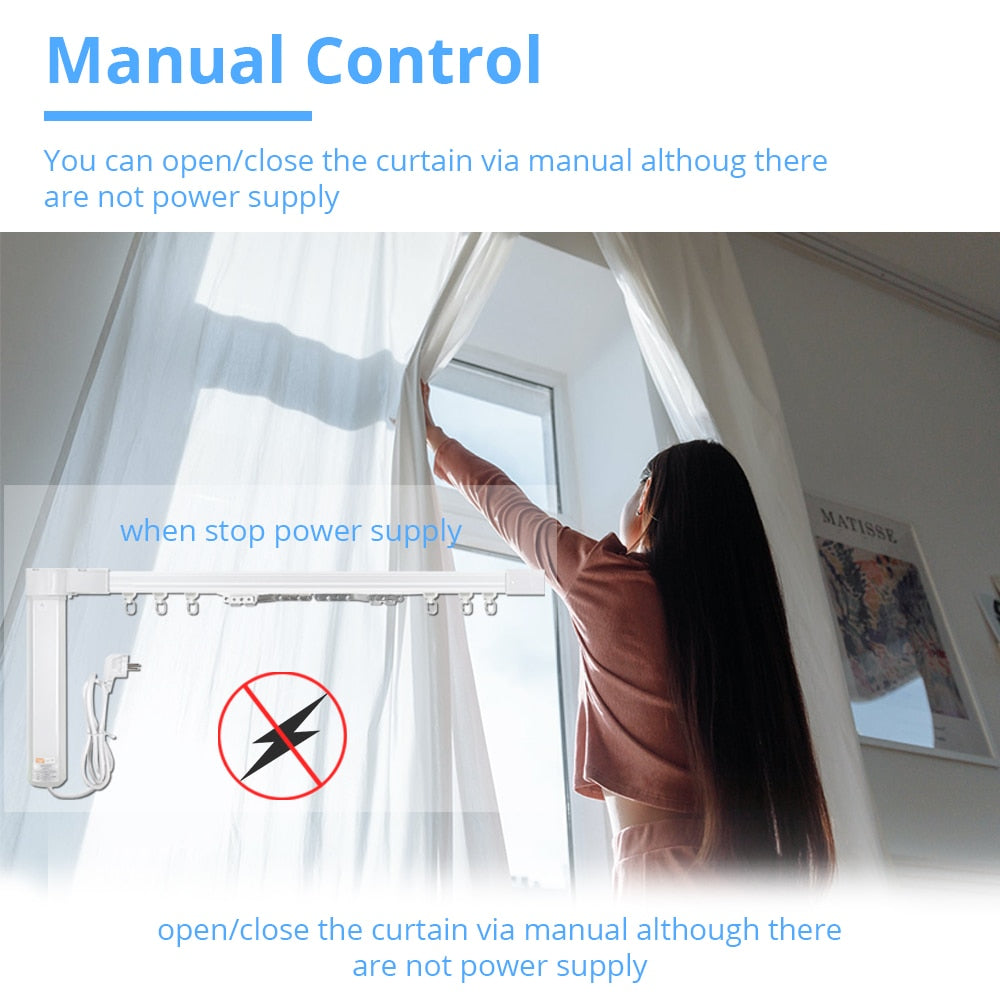 Tuya Smart Curtain Set Electric Curtain Set with Track Motor Remote Control wifi or zigbee Tuya Smart Curtain Set Electric Curtain Set with Track Motor Remote Control wifi or zigbee